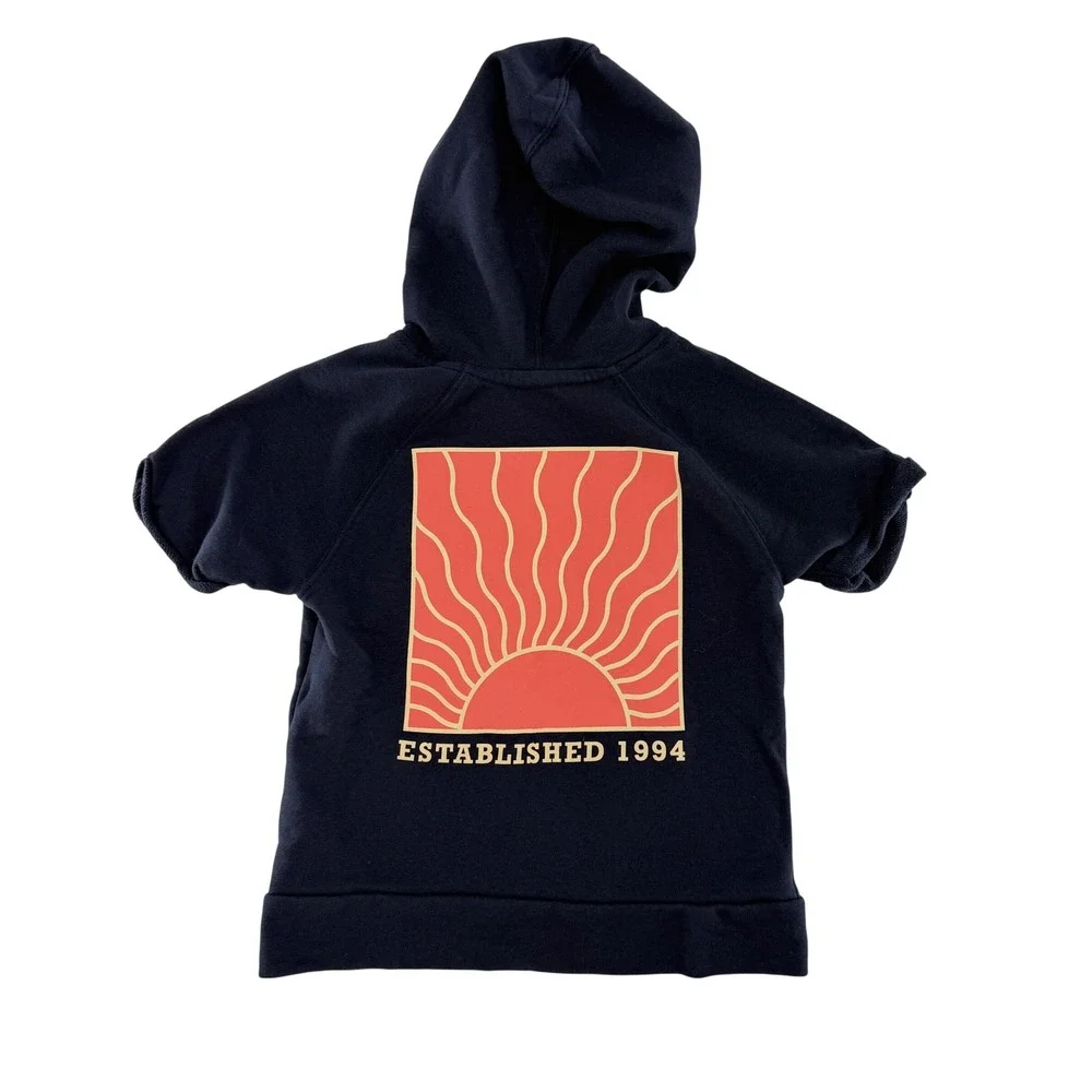 Old Navy Kids Hoodie Short Sleeve Navy Blue Established 1994 California Size‎ S